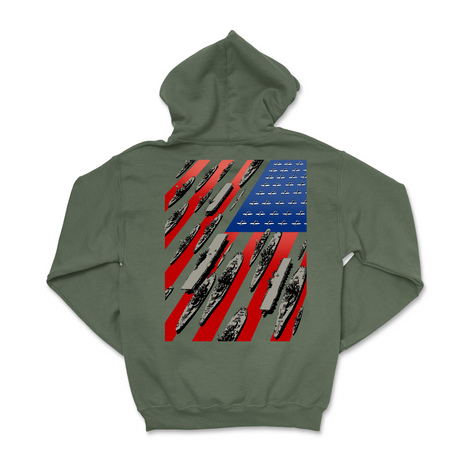 Mens Medium Military Green Style_Hoodie