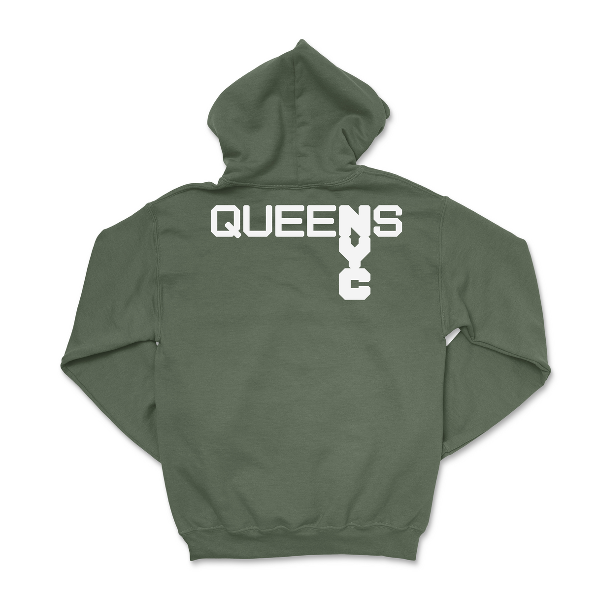 Mens Medium Military Green Style_Hoodie