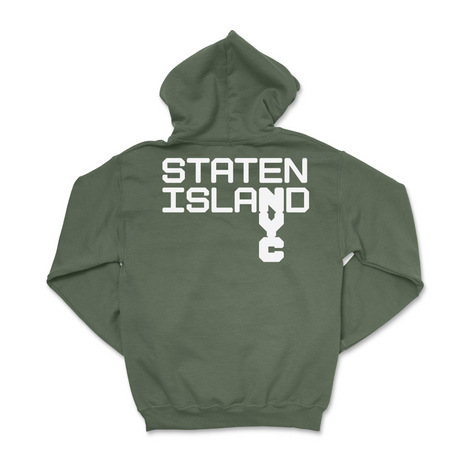 Mens Medium Military Green Style_Hoodie