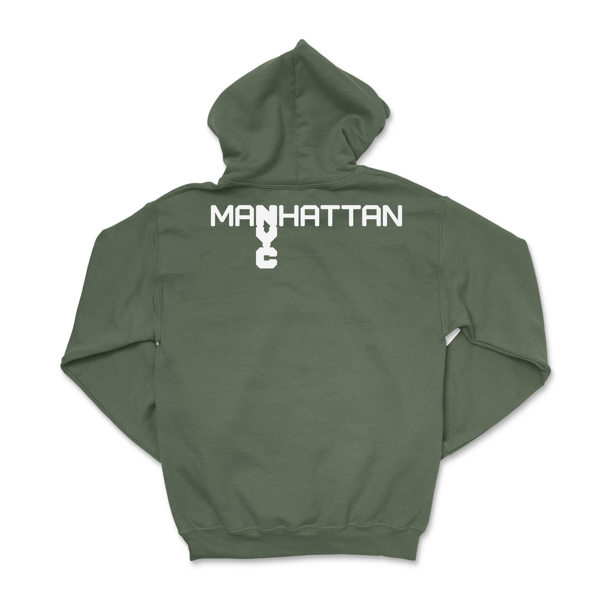 Mens Medium Military Green Style_Hoodie