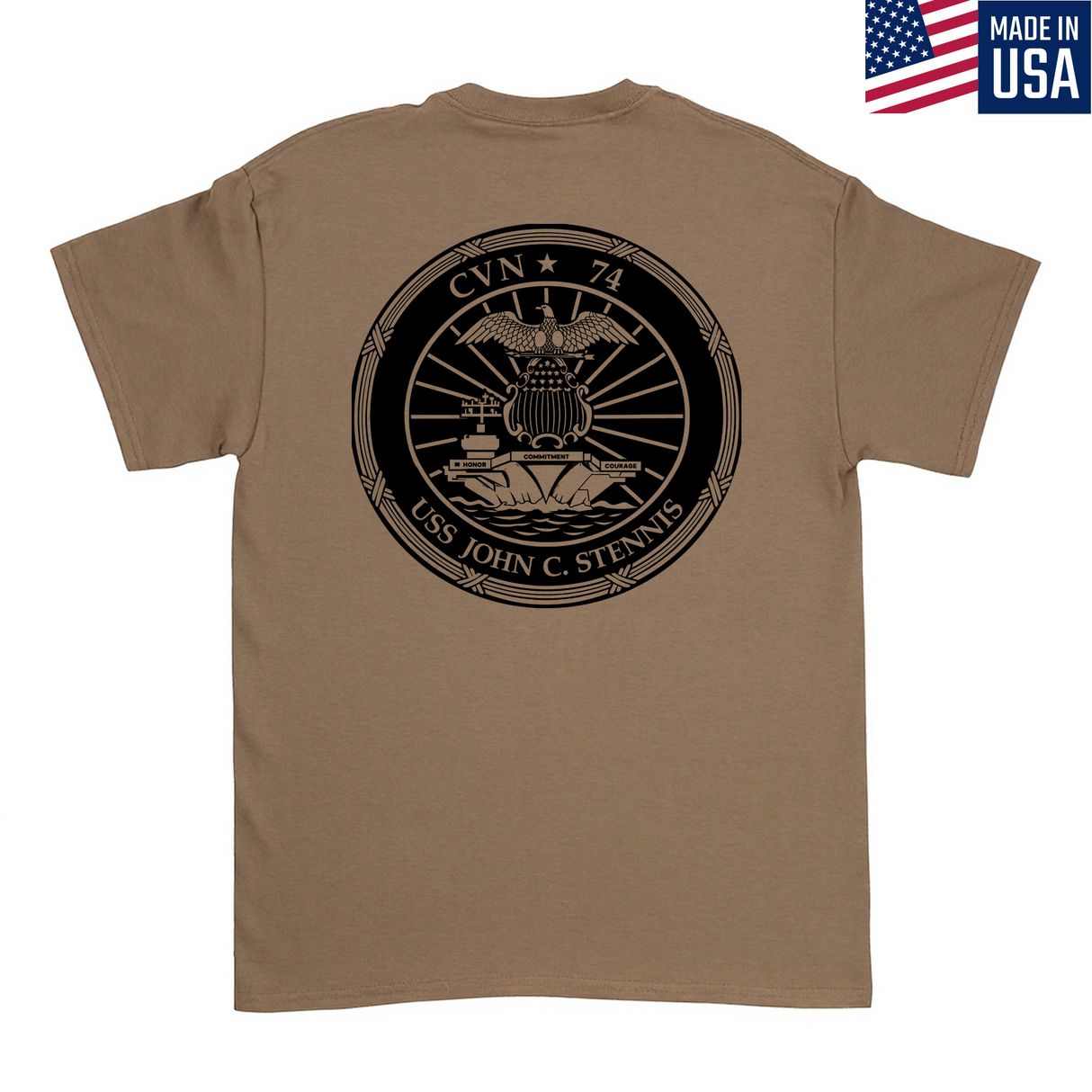 Mens Medium Brown Style_T-Shirt