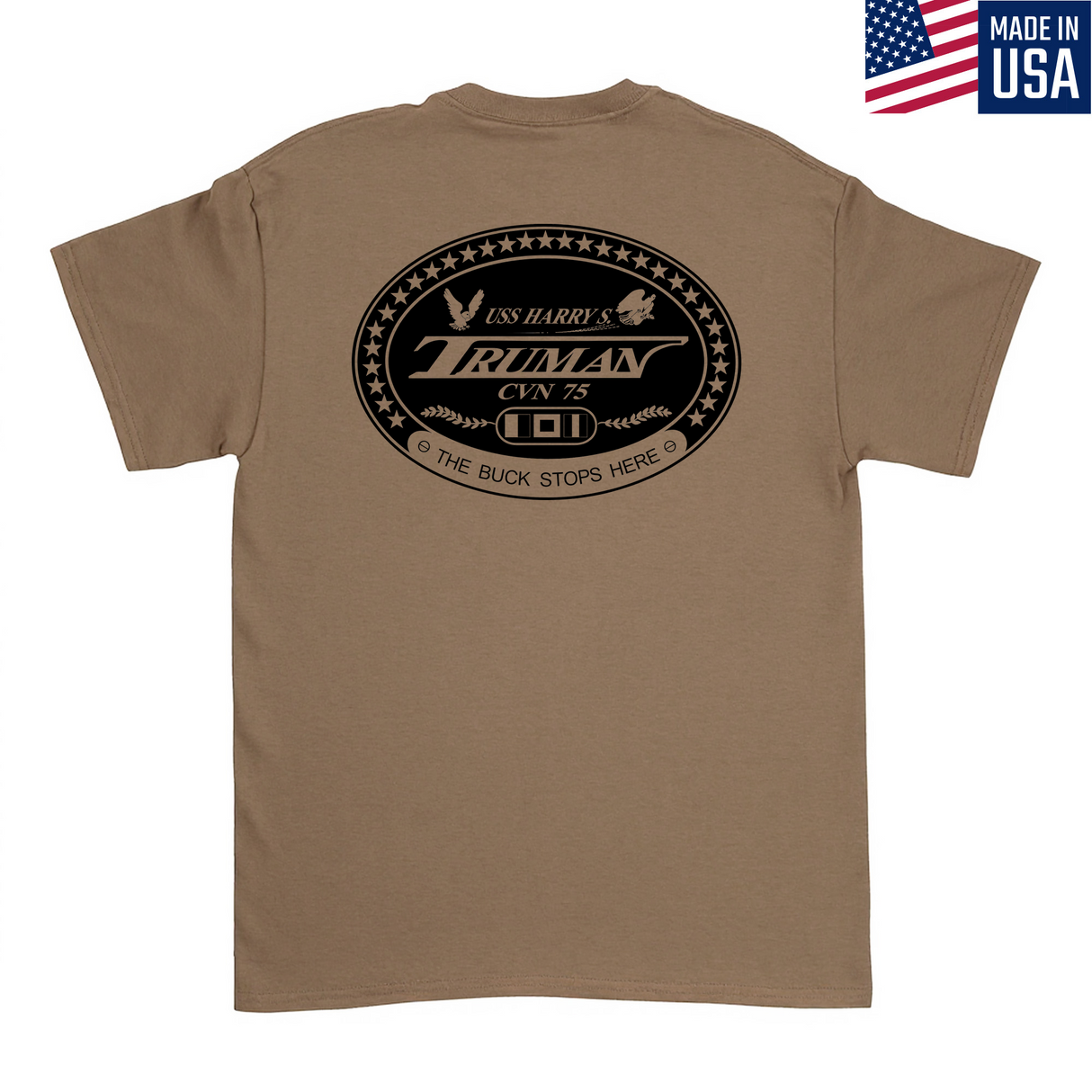Mens Medium Brown Style_T-Shirt