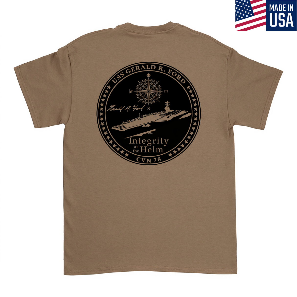 Mens Medium Brown Style_T-Shirt