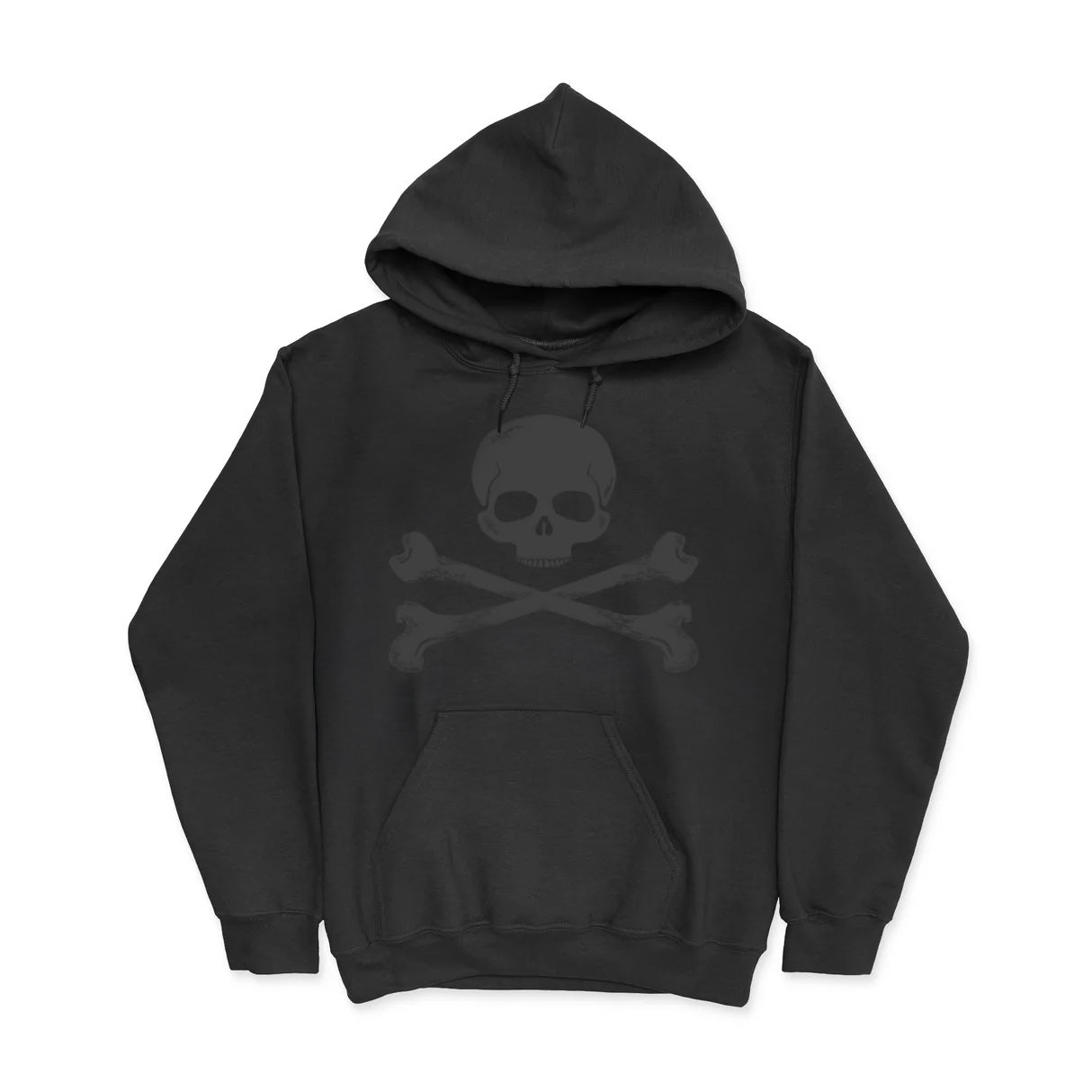 Jolly Roger Blackout Gray Men's Hoodie