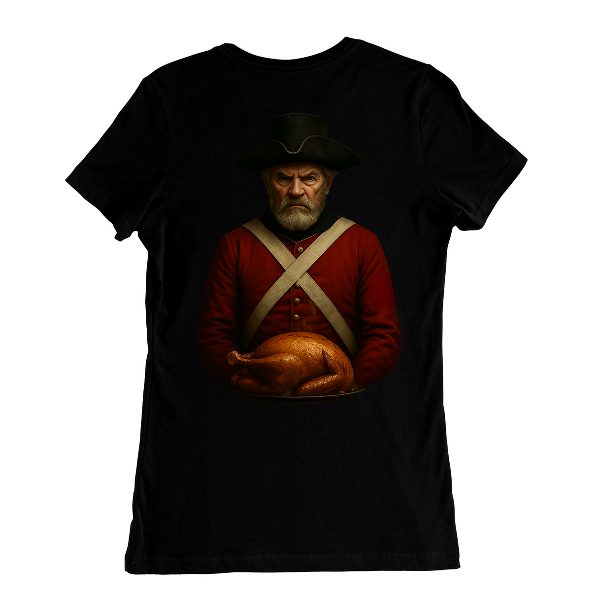 Army Red Coat Thanksgiving Womens T-Shirt